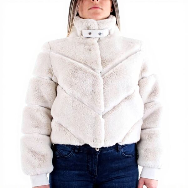 Cappotti Pellicce Patrizia Pepe Donna Bianco 42