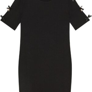 Abito nero con fiocchi Patrizia Pepe per bambine slim-0