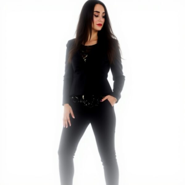 Blusa Donna PATRIZIA PEPE Stampa Sortilege Nero 46