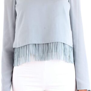 Blusa Patrizia Pepe Georgette Donna Blu T-shirt-0