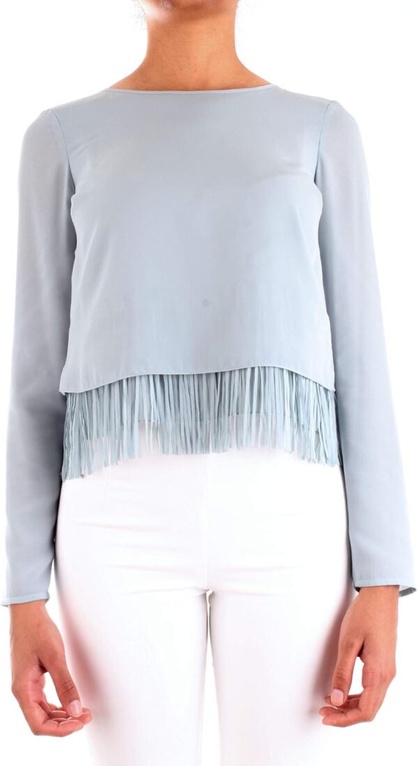 Blusa Patrizia Pepe Georgette Donna Blu T-shirt-0