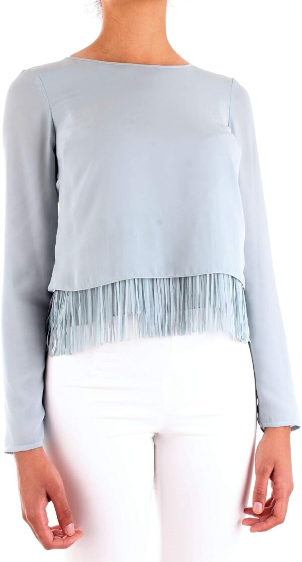 Blusa Patrizia Pepe Georgette Donna Blu T-shirt-5