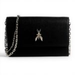 Borsa a tracolla Patrizia Pepe nera charm Fly donna