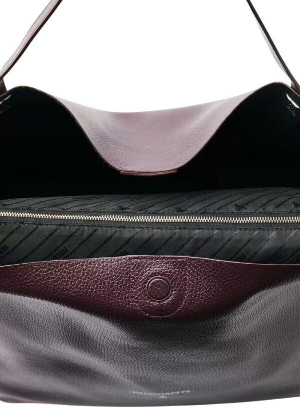 Borsa a spalla Patrizia Pepe pelle martellata donna-4
