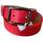 Cintura donna Patrizia Pepe pelle saffiano Mars Red M