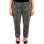 Pantaloni donna PATRIZIA PEPE SPINATA nero bianco resca