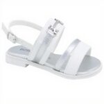Sandali Patrizia Pepe bambine pelle ecologica bianco 35
