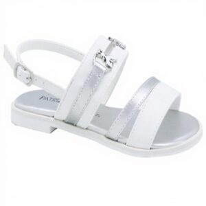 Sandali Patrizia Pepe bambine pelle ecologica bianco 35