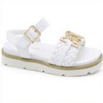 Sandali metallizzati Patrizia Pepe pelle vitello eleganti