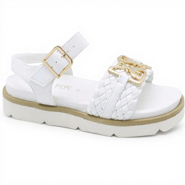 Sandali metallizzati Patrizia Pepe pelle vitello eleganti