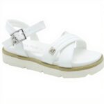 Sandali Bambina Patrizia Pepe Bianco Pelle Vitello Eco