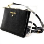 Pochette pelle Patrizia Pepe design floreale tracolla