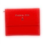 Portafoglio donna Patrizia Pepe pelle vitello 6 carte rosso