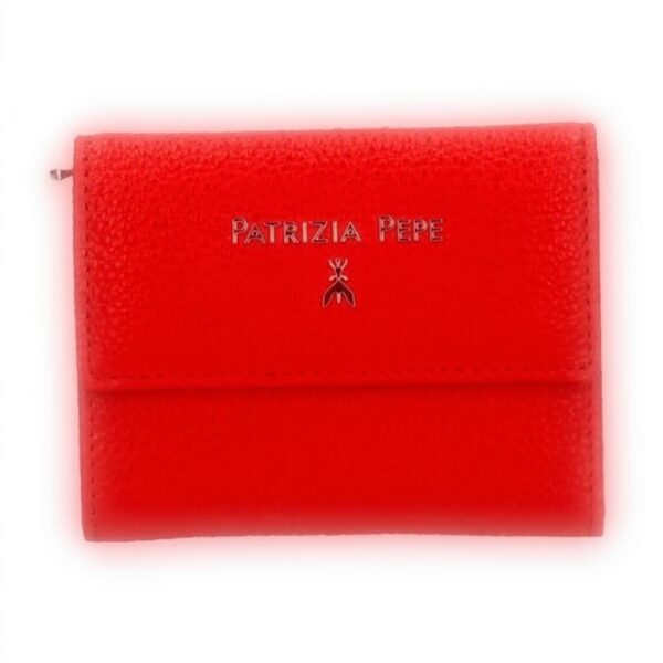 Portafoglio donna Patrizia Pepe pelle vitello 6 carte rosso