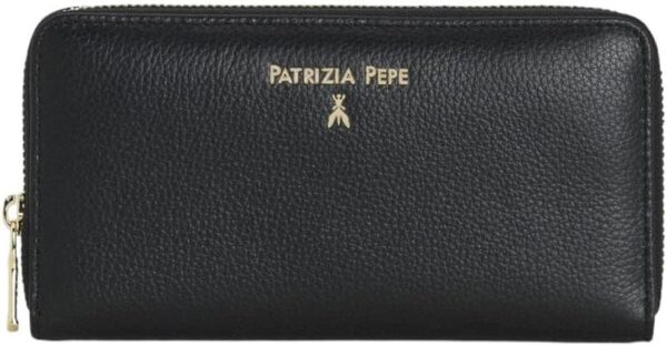 Portafoglio pelle Patrizia Pepe Nero donna 19 cm-0