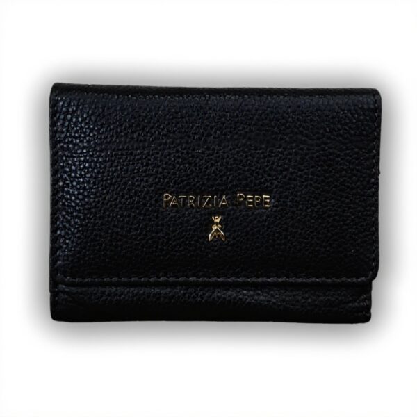 Portafoglio pelle PATRIZIA PEPE spazioso donna 13,5 cm
