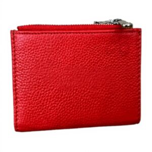 Portafoglio Patrizia Pepe Rossetto Rosso Argento Donna