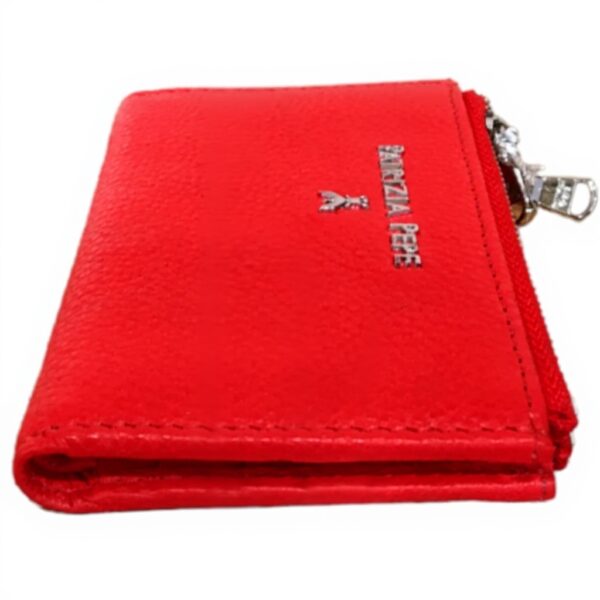 Portafoglio Patrizia Pepe Rossetto Rosso Argento Donna