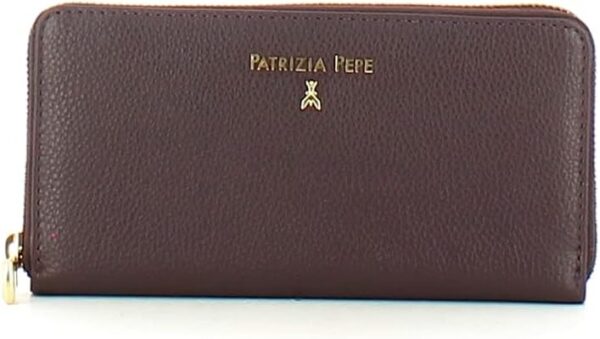 PATRIZIA PEPE Portafoglio Zip Around Dark Blazon Purple-0