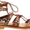 Sandali Patrizia Pepe pelle marrone modello 2V9586 A7E5-2