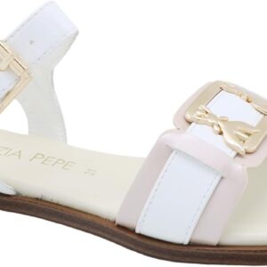 Sandali Patrizia Pepe Bambine Pelle Vitello Bianco Sporco-0