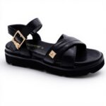 Sandali Patrizia Pepe Nero Pelle Vitello Bambine Ragazze