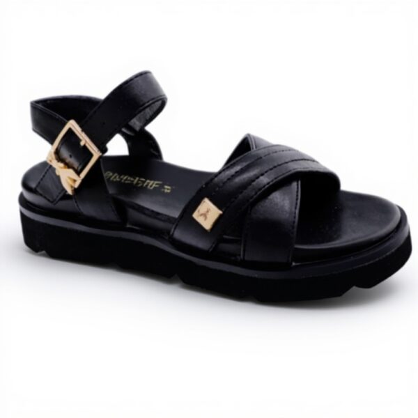 Sandali Patrizia Pepe Nero Pelle Vitello Bambine Ragazze