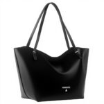 Borsa Shopper Patrizia Pepe pelle martellata doppi manici