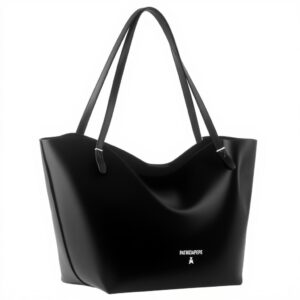 Borsa Shopper Patrizia Pepe pelle martellata doppi manici