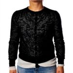 Cardigan Patrizia Pepe Maglia Effetto Traforato Donna