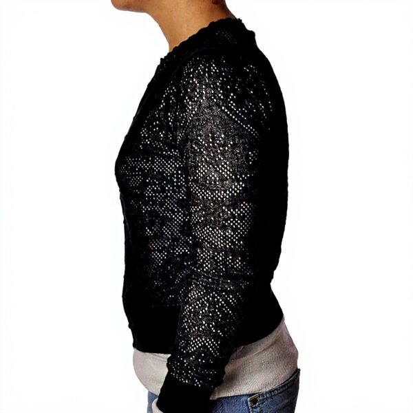 Cardigan Patrizia Pepe Maglia Effetto Traforato Donna
