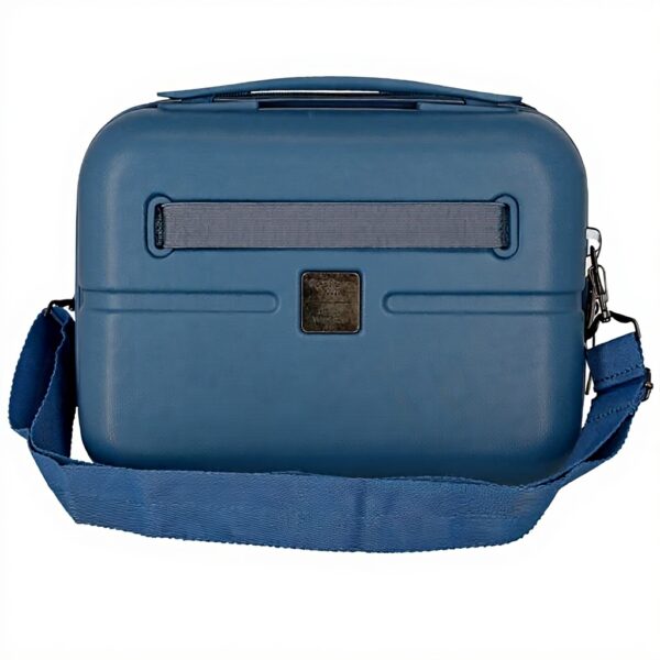 Beauty case Pepe Jeans ABS adattabile blu denim unisex