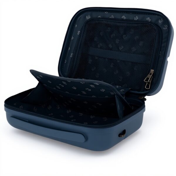 Beauty case Pepe Jeans ABS adattabile blu denim unisex