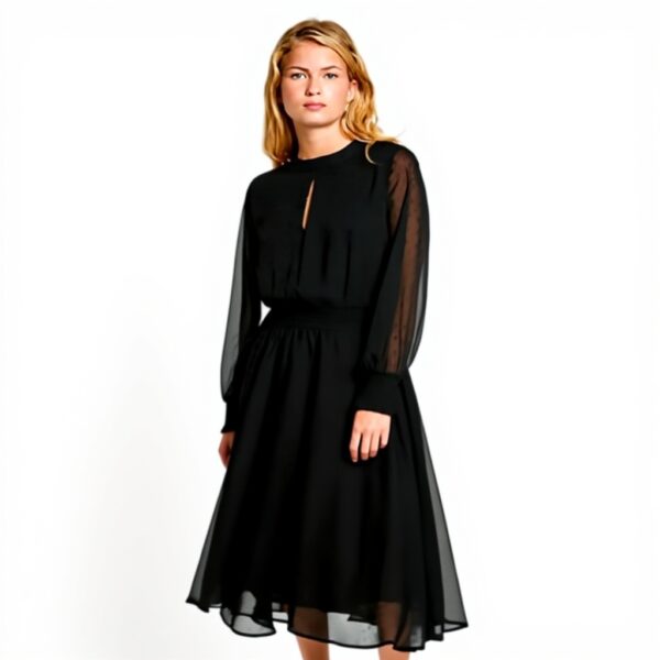 Vestito Pepe Jeans Anushka Donna Nero Midi Elegante