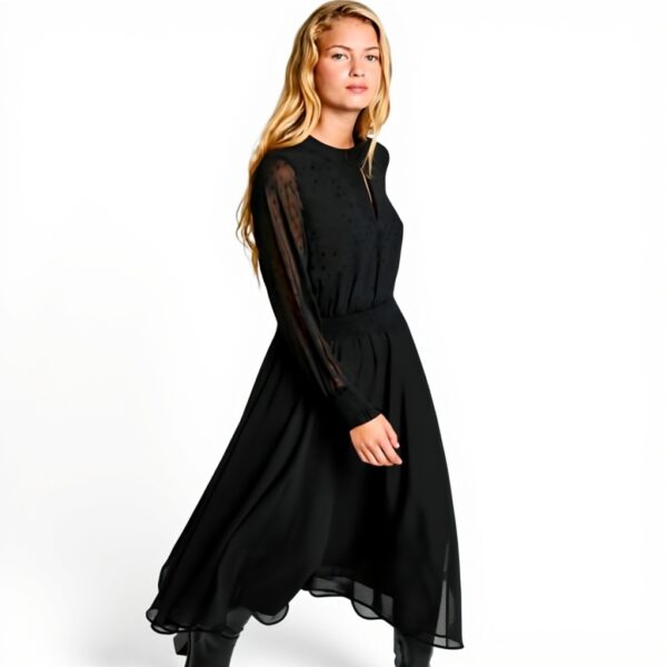 Vestito Pepe Jeans Anushka Donna Nero Midi Elegante