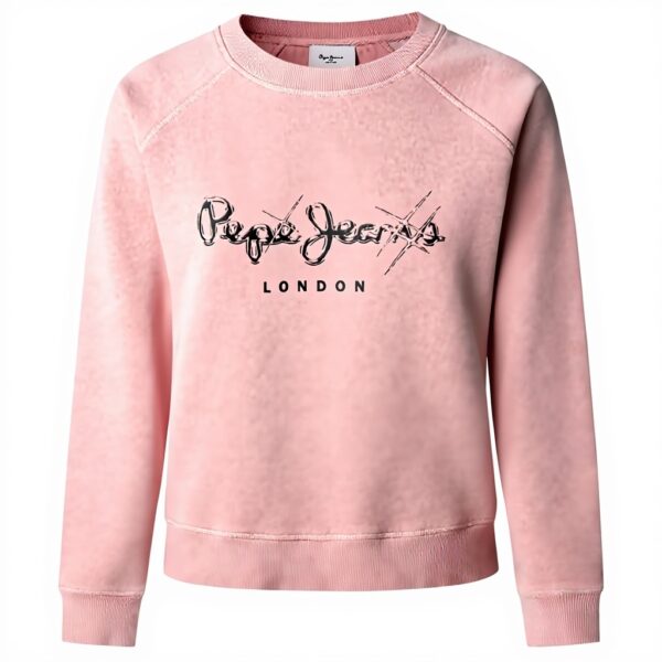 Felpa senza cappuccio Pepe Jeans Lupita Donna nero