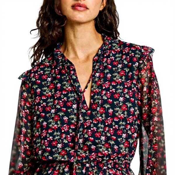 Pepe Jeans Vestito Donna Olive Blu Casual Maniche Lunghe