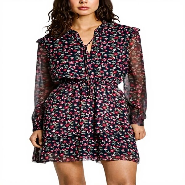 Pepe Jeans Vestito Donna Olive Blu Casual Maniche Lunghe