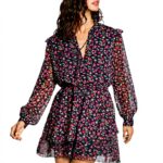 Pepe Jeans Vestito Donna Olive Blu Casual Maniche Lunghe