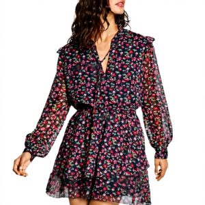 Pepe Jeans Vestito Donna Olive Blu Casual Maniche Lunghe