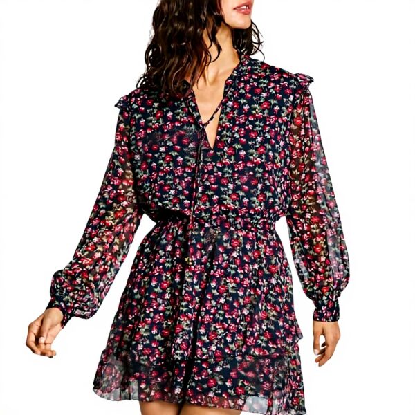 Pepe Jeans Vestito Donna Olive Blu Casual Maniche Lunghe