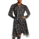 Vestito Pepe Jeans Pixy Donna Chiffon Plumeti Nero