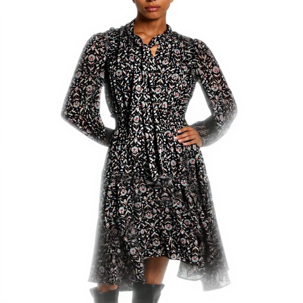 Vestito Pepe Jeans Pixy Donna Chiffon Plumeti Nero