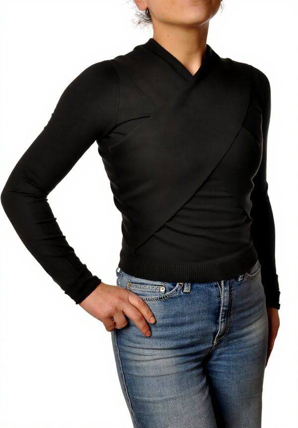 Maglia Patrizia Pepe Scollo Barca Manica Lunga Hematite