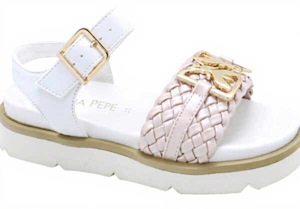 Patrizia Pepe PJ295.21 Sandalo Bianco - Pelle Ecologica