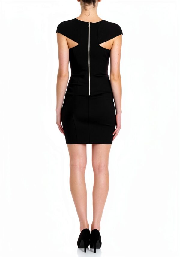 Vestito casual Patrizia Pepe Nero materiale tecnico donna-2