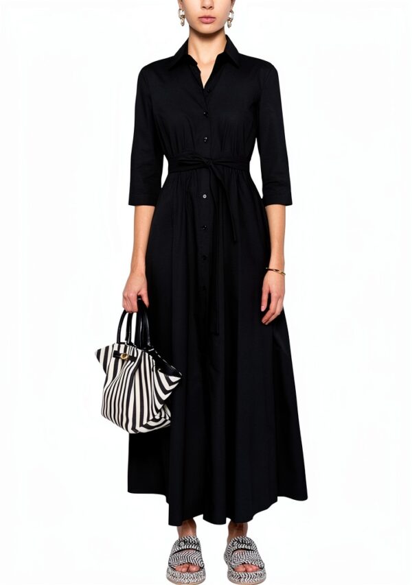 Chemisier Tessuto Nero Taglia 42 Abbigliamento Donna-1