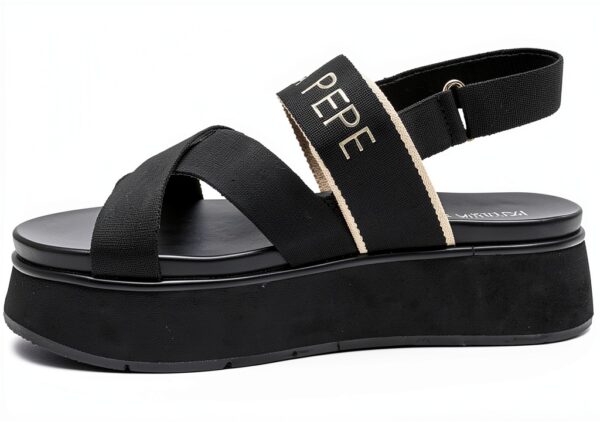 Scarpe con plateau sintetiche fibbia tacco 41 EU-3