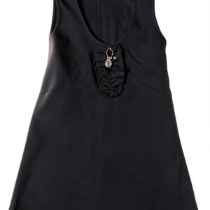 Patrizia Pepe Abito Nero Bambina Vestito Nero 116-0