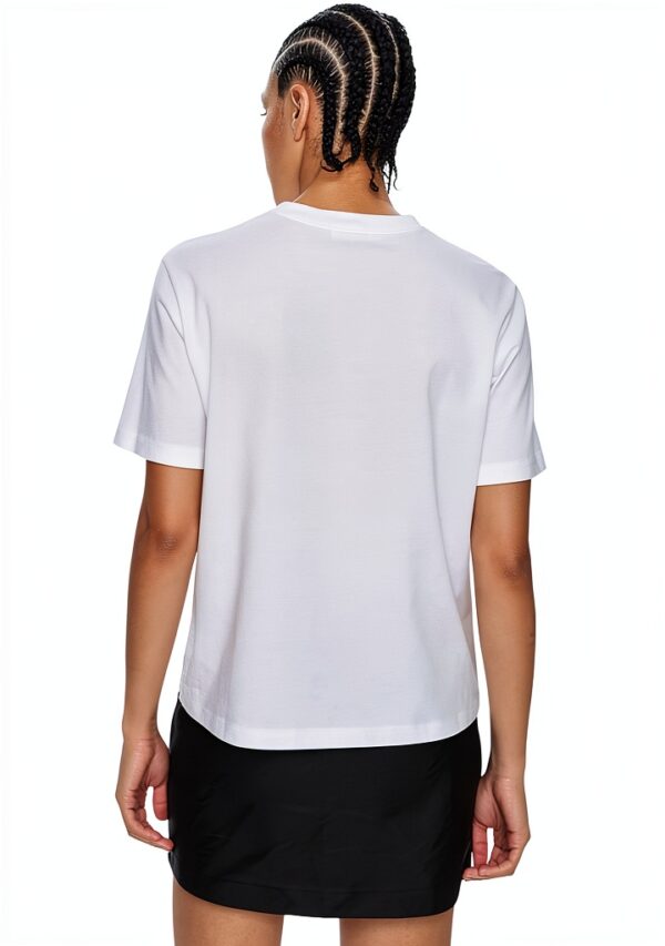 T-shirt Patrizia Pepe Donna Classica Moderna Nero Bianco-2